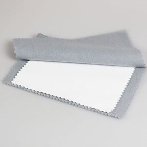 JPS Jewelry Cleaning Polishing Cloth 8" X 6" Gray/White NEW